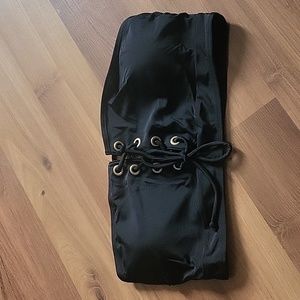 Tube bathing suit with front tie